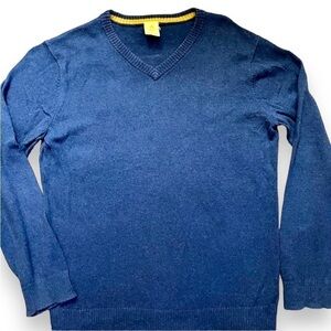 TUCKER + Tate blue V neck sweater size M (10-12)